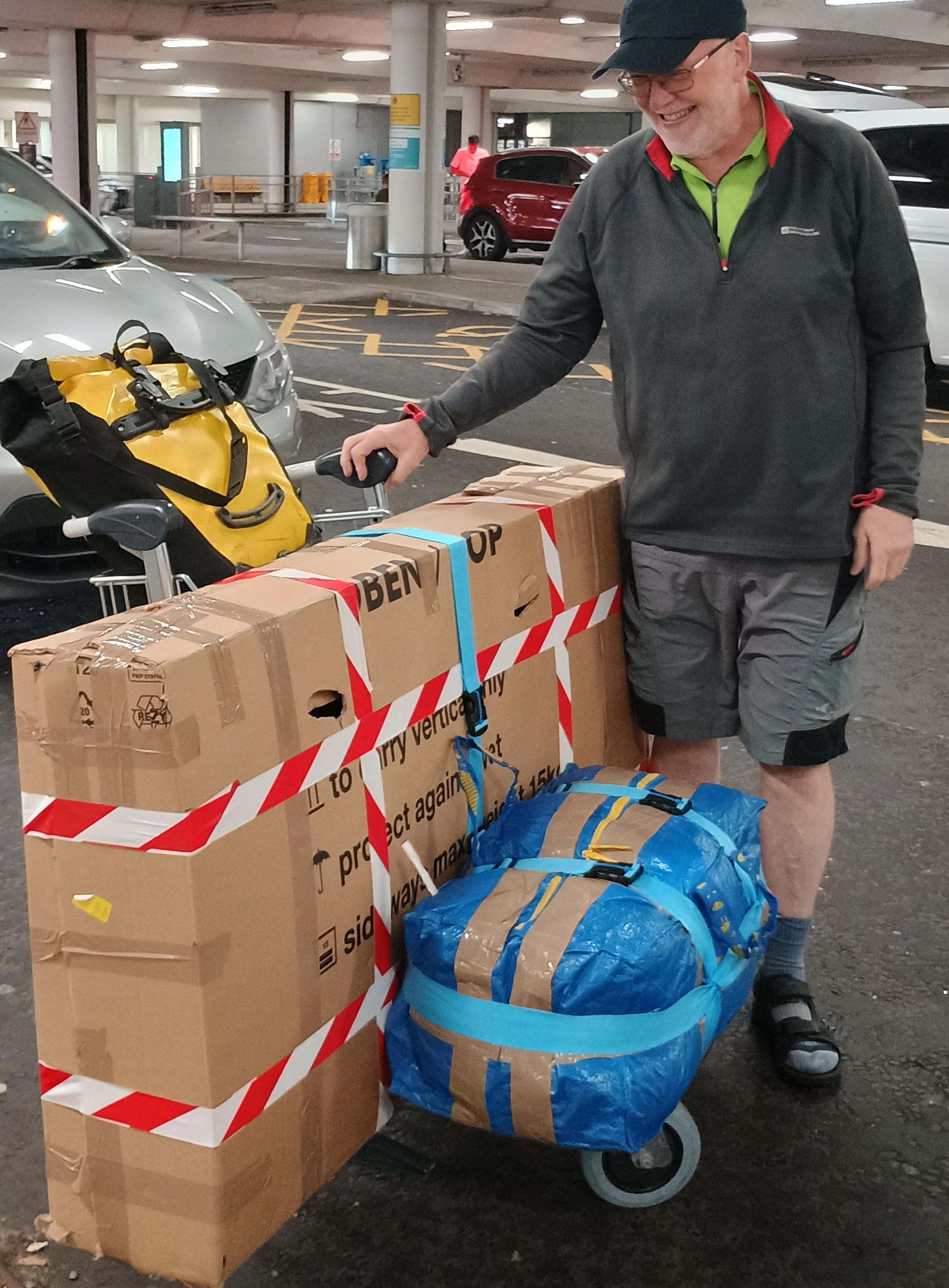 Getting on the Plane in Edinburgh 