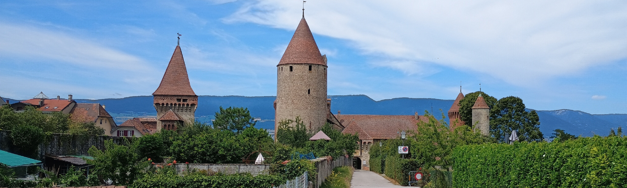 Château de Chenaux in Estavayer-le-Lac, Switzerland