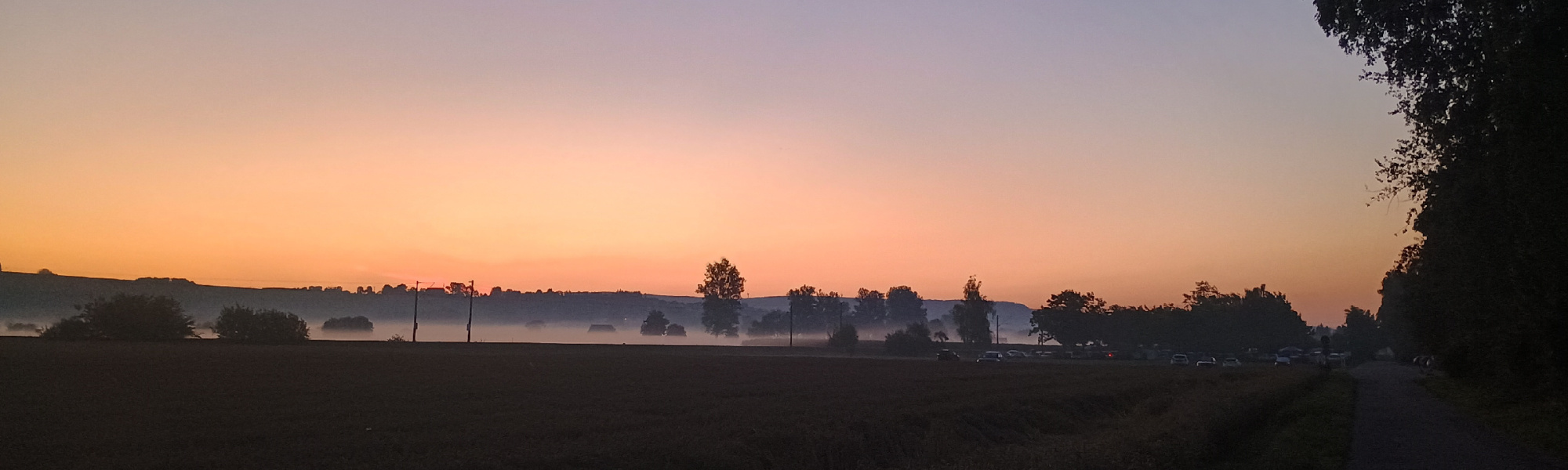 A misty morning near Donaueschingen, Germany