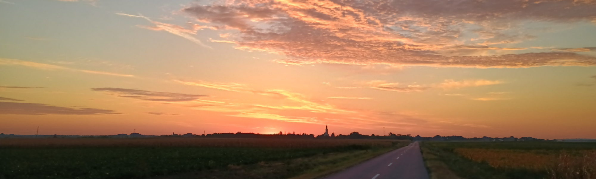 Sunrise near Knezevo, Croatia