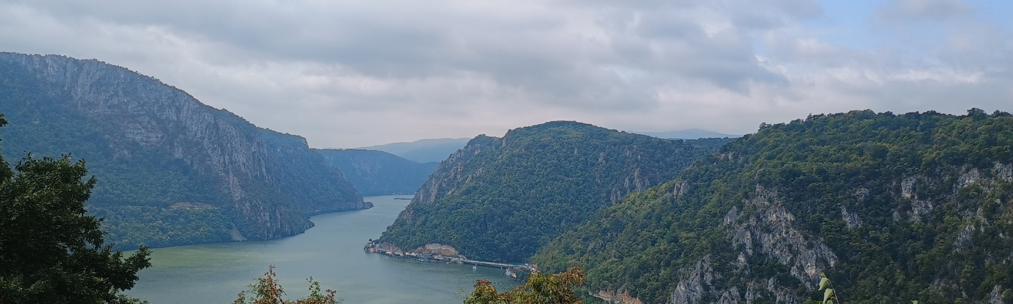 View of the Iron Gates Gorges, Croatia / Romania