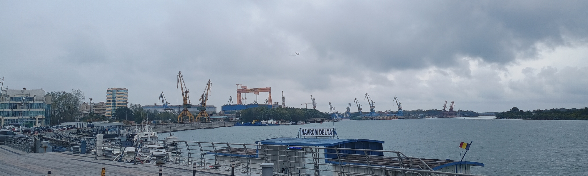 The harbor at Tulcea, Romania